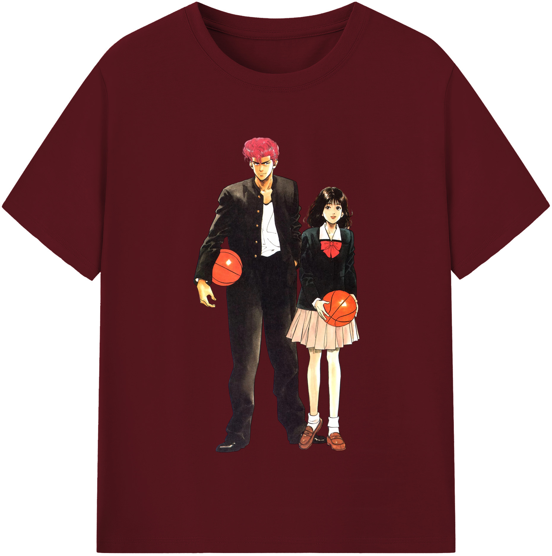 （画像用） SLAM DUNK／スラムダンク 綿100％半袖Tシャツ（フロントプリント）